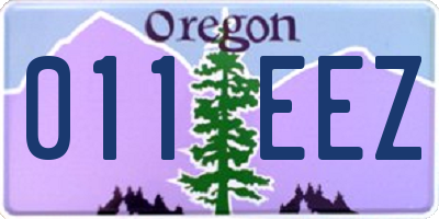 OR license plate 011EEZ
