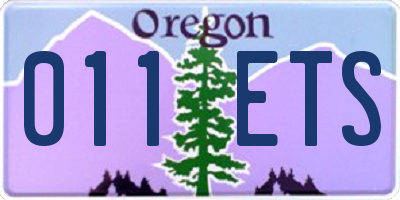 OR license plate 011ETS
