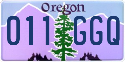OR license plate 011GGQ