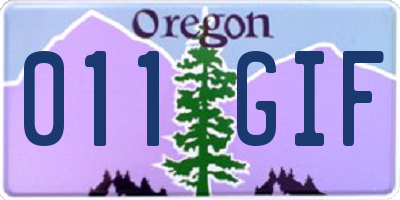 OR license plate 011GIF