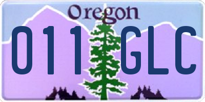 OR license plate 011GLC