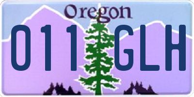 OR license plate 011GLH