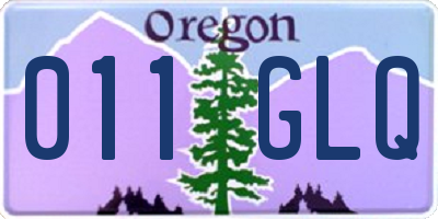 OR license plate 011GLQ
