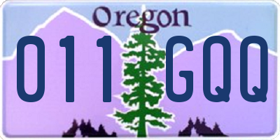 OR license plate 011GQQ