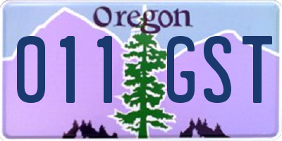 OR license plate 011GST