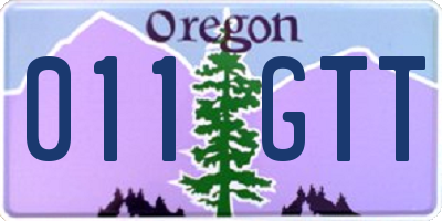 OR license plate 011GTT