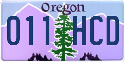 OR license plate 011HCD