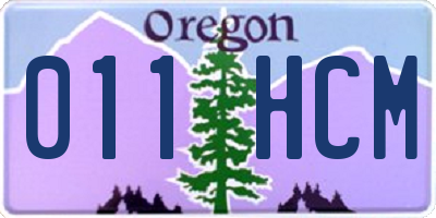 OR license plate 011HCM