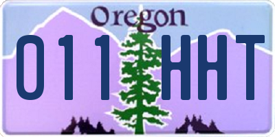 OR license plate 011HHT