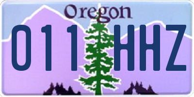 OR license plate 011HHZ