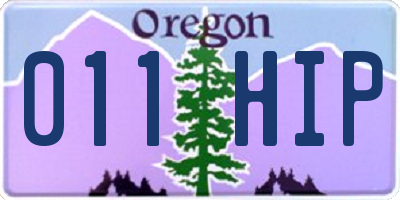 OR license plate 011HIP