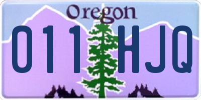 OR license plate 011HJQ
