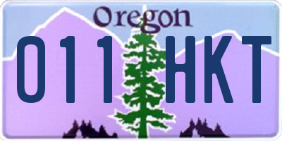 OR license plate 011HKT
