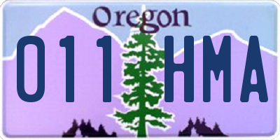 OR license plate 011HMA