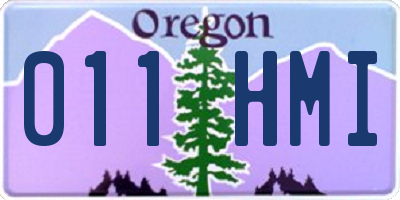 OR license plate 011HMI