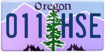 OR license plate 011HSE