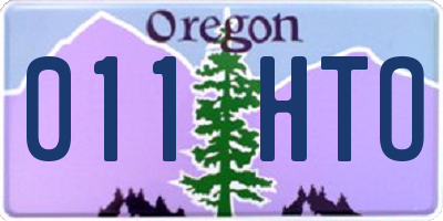 OR license plate 011HTO