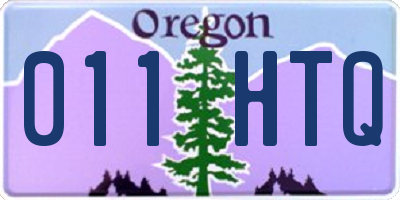 OR license plate 011HTQ