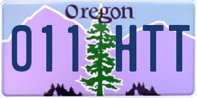 OR license plate 011HTT