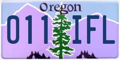 OR license plate 011IFL