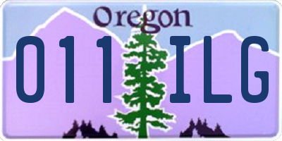 OR license plate 011ILG