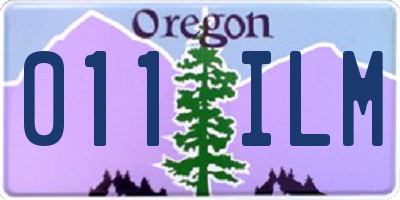 OR license plate 011ILM