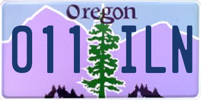 OR license plate 011ILN