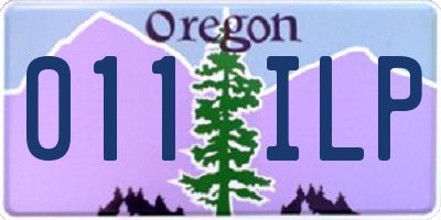 OR license plate 011ILP
