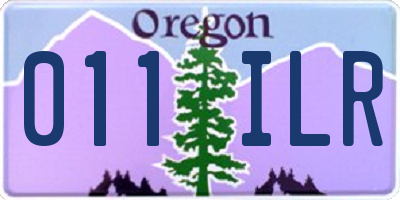 OR license plate 011ILR
