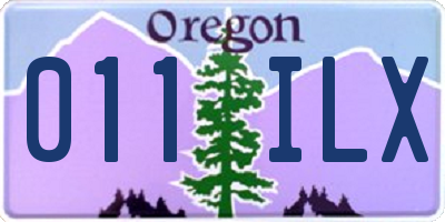 OR license plate 011ILX