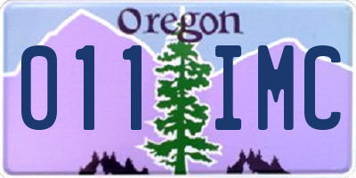 OR license plate 011IMC