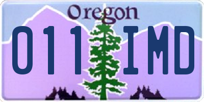 OR license plate 011IMD