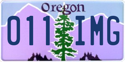 OR license plate 011IMG