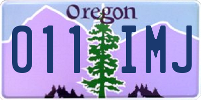 OR license plate 011IMJ