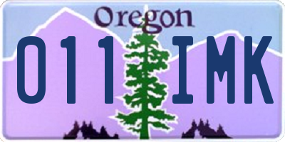 OR license plate 011IMK