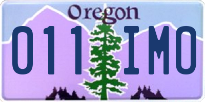 OR license plate 011IMO