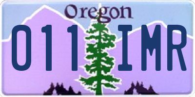 OR license plate 011IMR