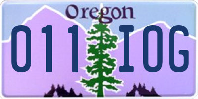 OR license plate 011IOG