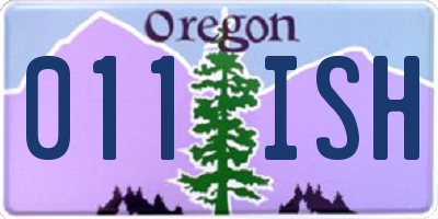 OR license plate 011ISH