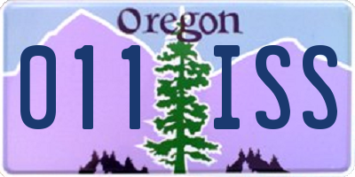 OR license plate 011ISS