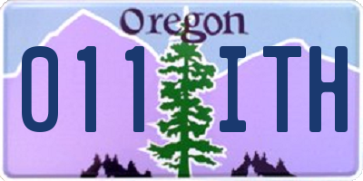 OR license plate 011ITH