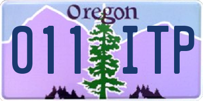 OR license plate 011ITP