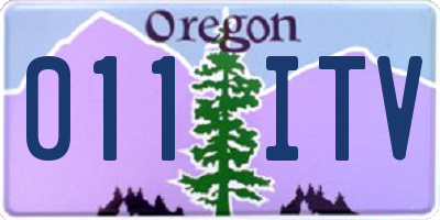 OR license plate 011ITV