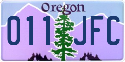 OR license plate 011JFC