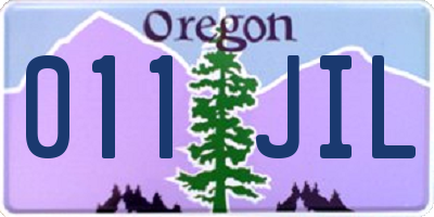 OR license plate 011JIL