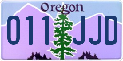 OR license plate 011JJD