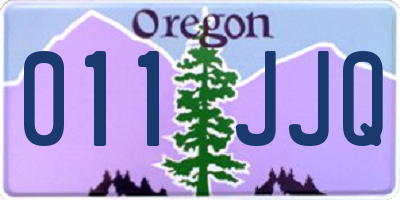OR license plate 011JJQ