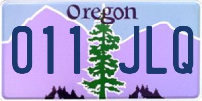 OR license plate 011JLQ