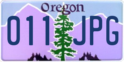 OR license plate 011JPG