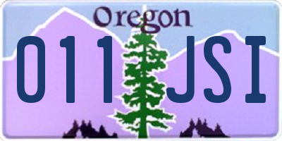 OR license plate 011JSI